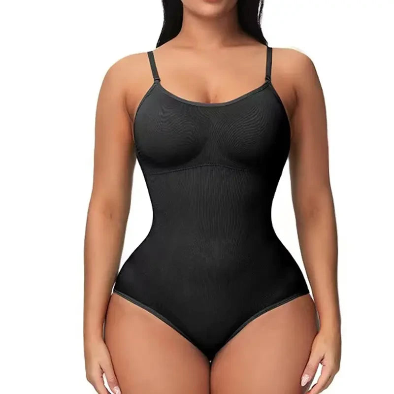 Seamless V-Neck Compression Bodysuit