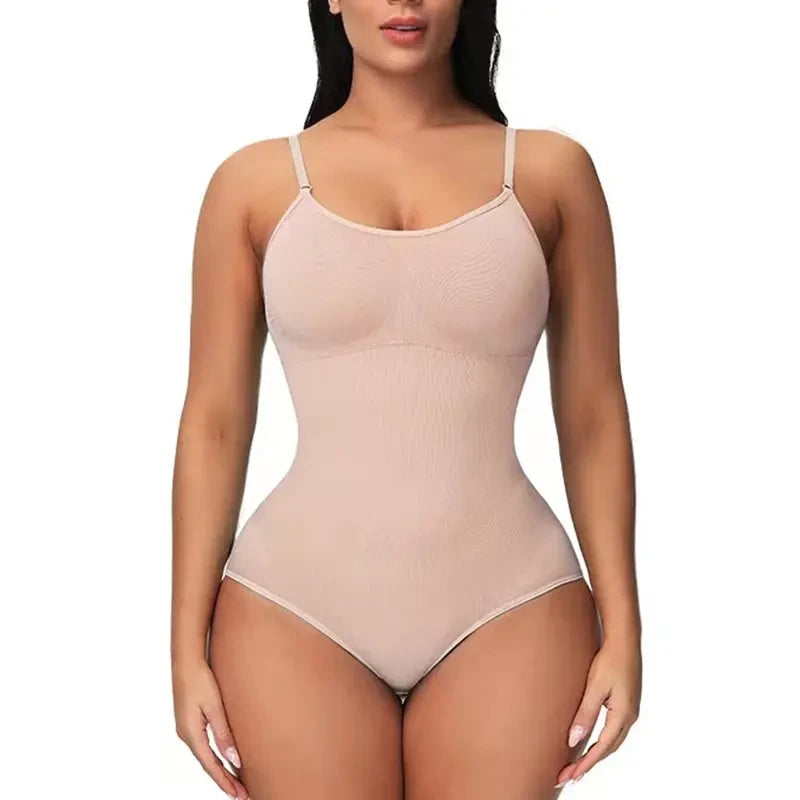 Seamless V-Neck Compression Bodysuit