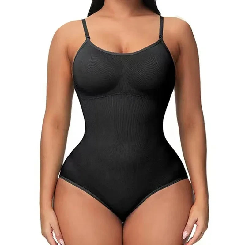 Seamless V-Neck Compression Bodysuit