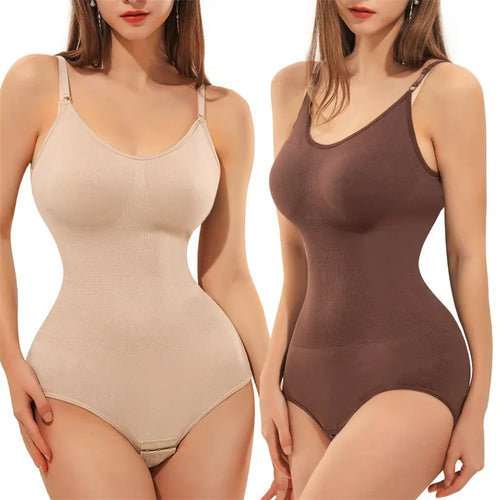 Seamless V-Neck Compression Bodysuit